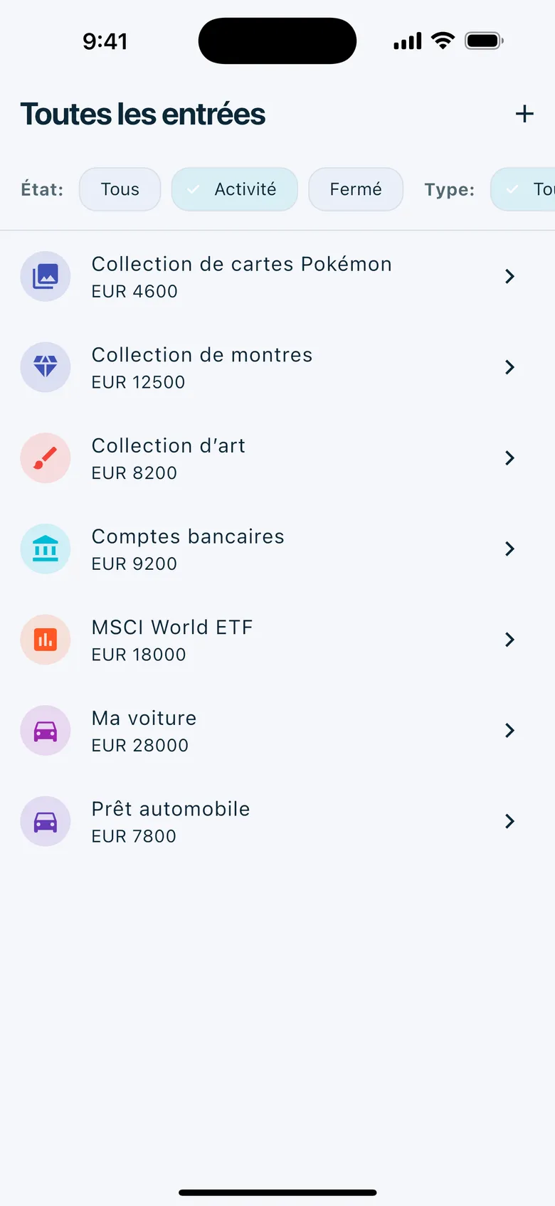 Bilan complet — Wealth Watcher
